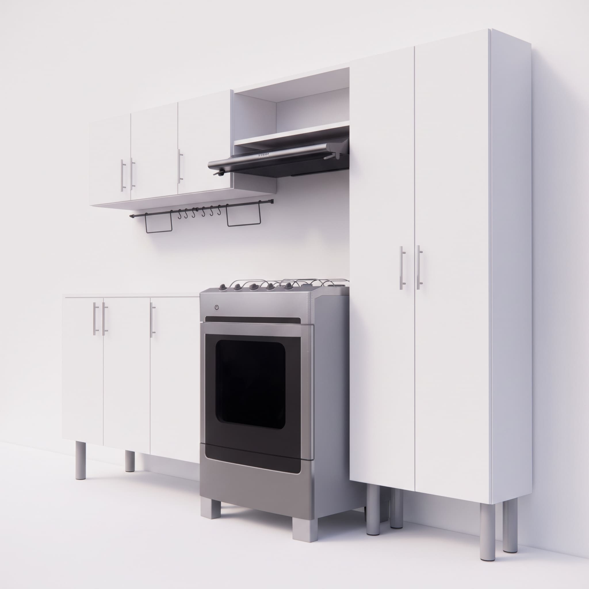 MUEBLE DE COCINA VALERIA 230CM MOVENDA BLANCO - 7