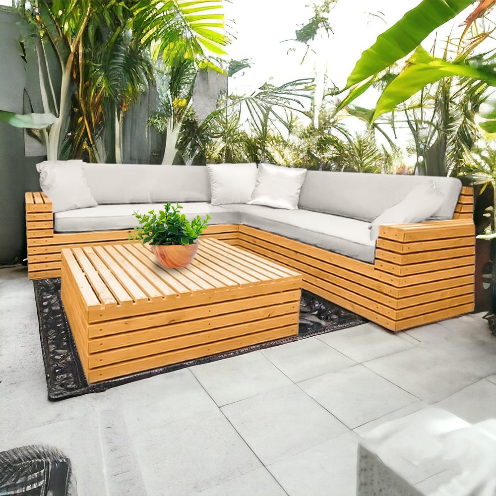 SET DE TERRAZA PERDIZ 5 PERSONAS CON MESA MOVENDA - 1