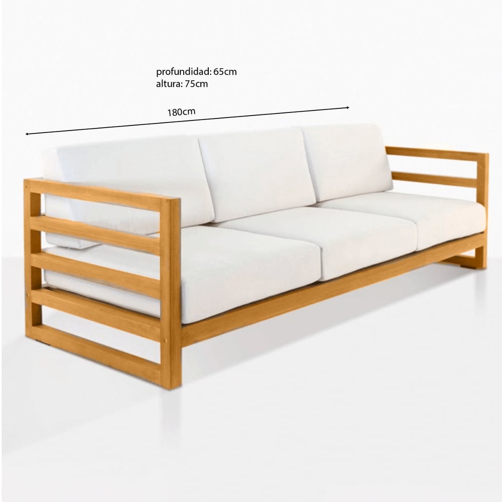 SET JUEGO TERRAZA MOVENDA MUEBLES VINAGO 3 PERSONAS MESA MADERA - 5
