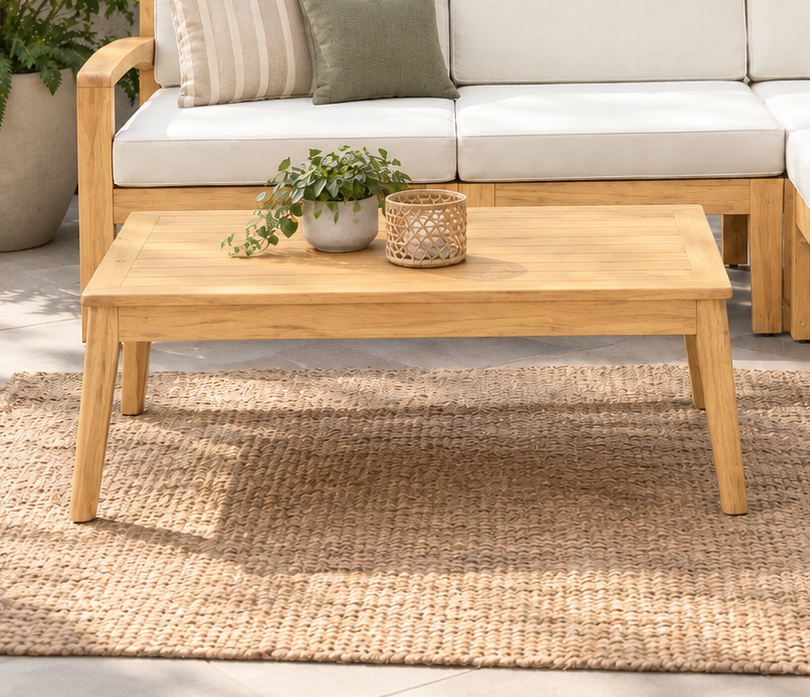 SET JUEGO TERRAZA MOVENDA MUEBLES CISNE 3 PERSONAS MESA MADERA - 3