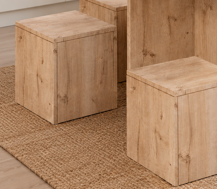 JUEGO COMEDOR MOVENDA MUEBLES CARTAGENA BEIGE 4 PERSONAS MOVENDA - 3