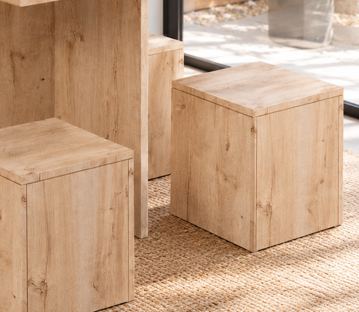 JUEGO COMEDOR MOVENDA MUEBLES CARTAGENA BEIGE 4 PERSONAS MOVENDA - 4