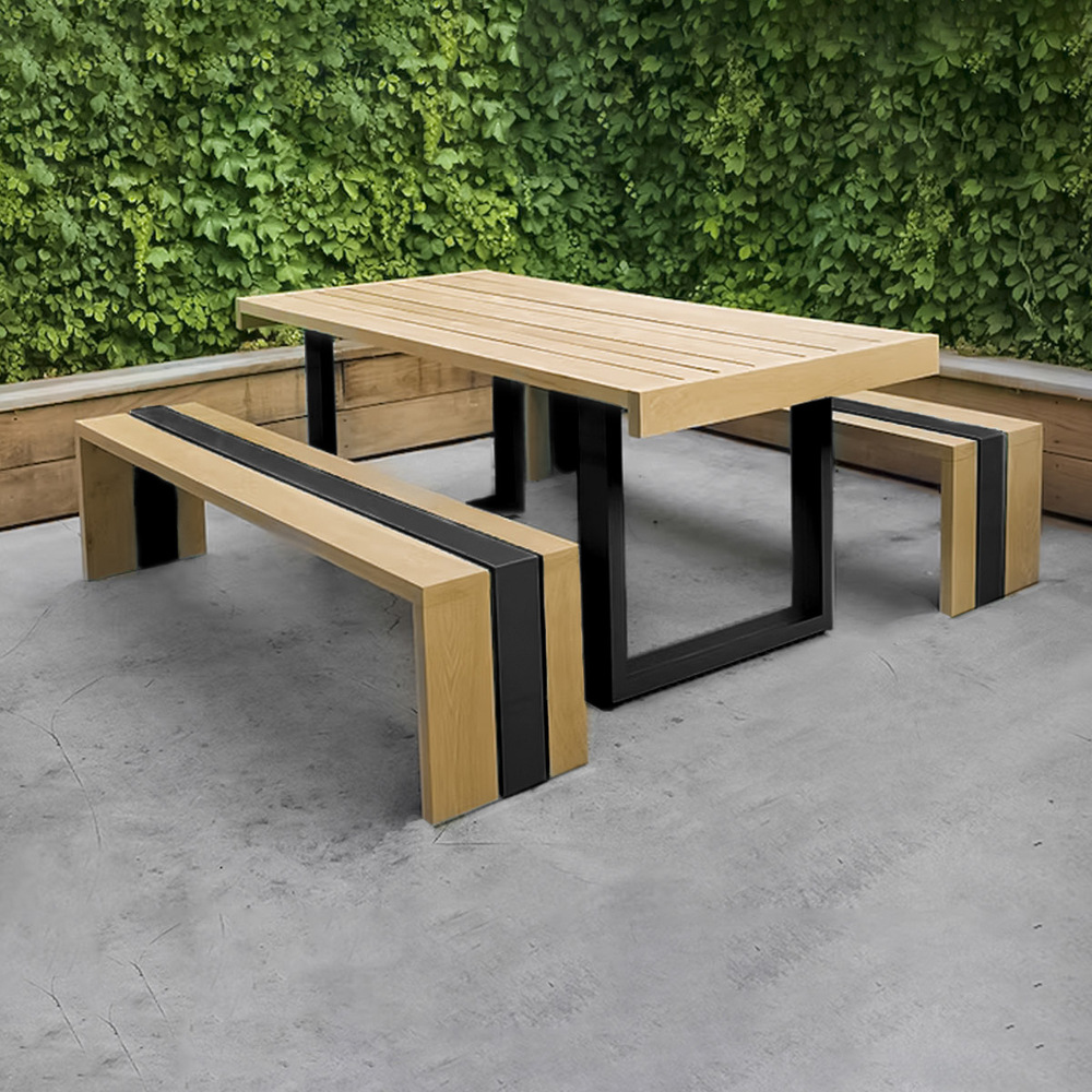 JUEGO COMEDOR MOVENDA MUEBLES LETICIA 4 PERSONAS MADERA - 5
