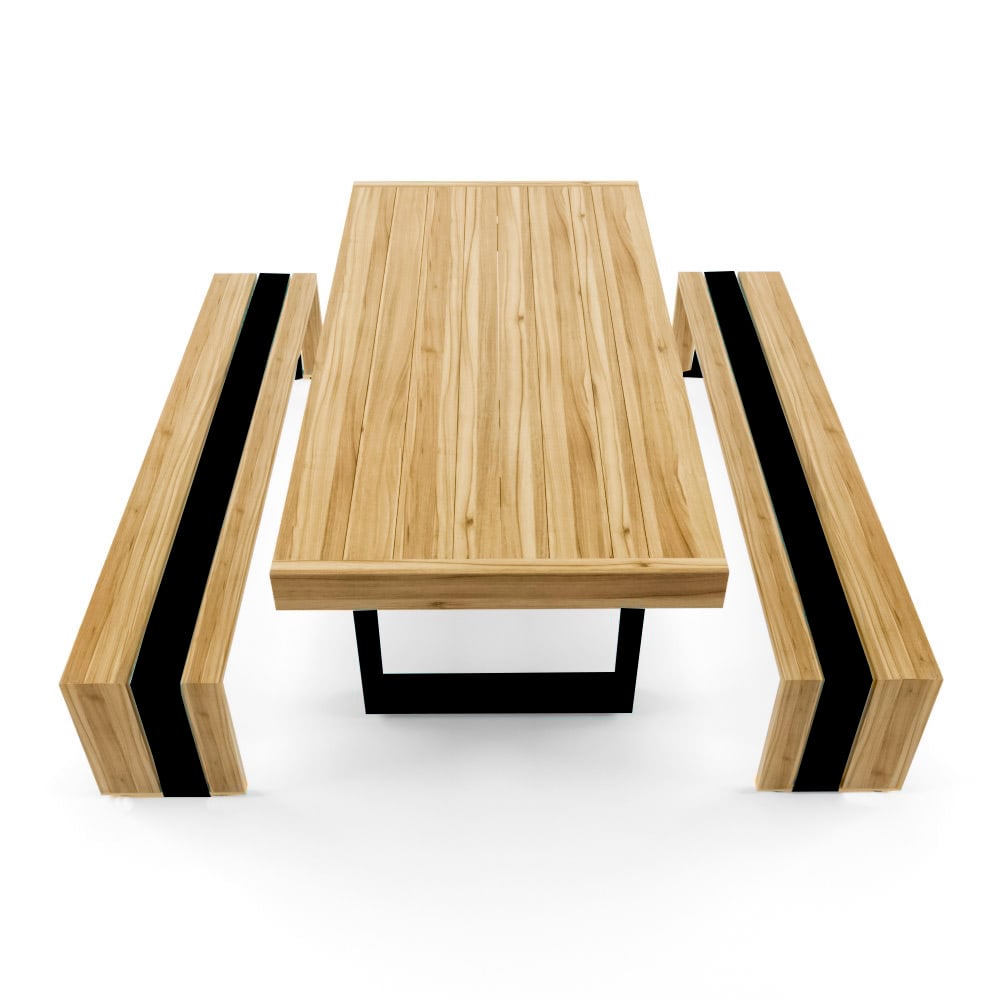 JUEGO COMEDOR MOVENDA MUEBLES LETICIA 4 PERSONAS MADERA - 6