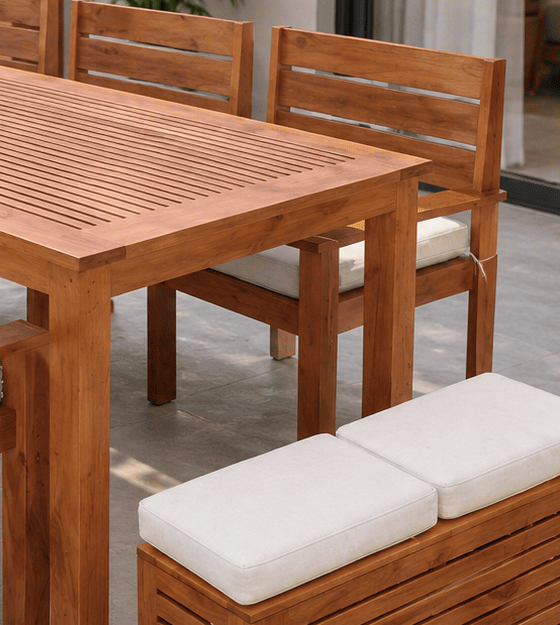 JUEGO COMEDOR MOVENDA MUEBLES BOGOTA 8 PERSONAS MADERA - 3