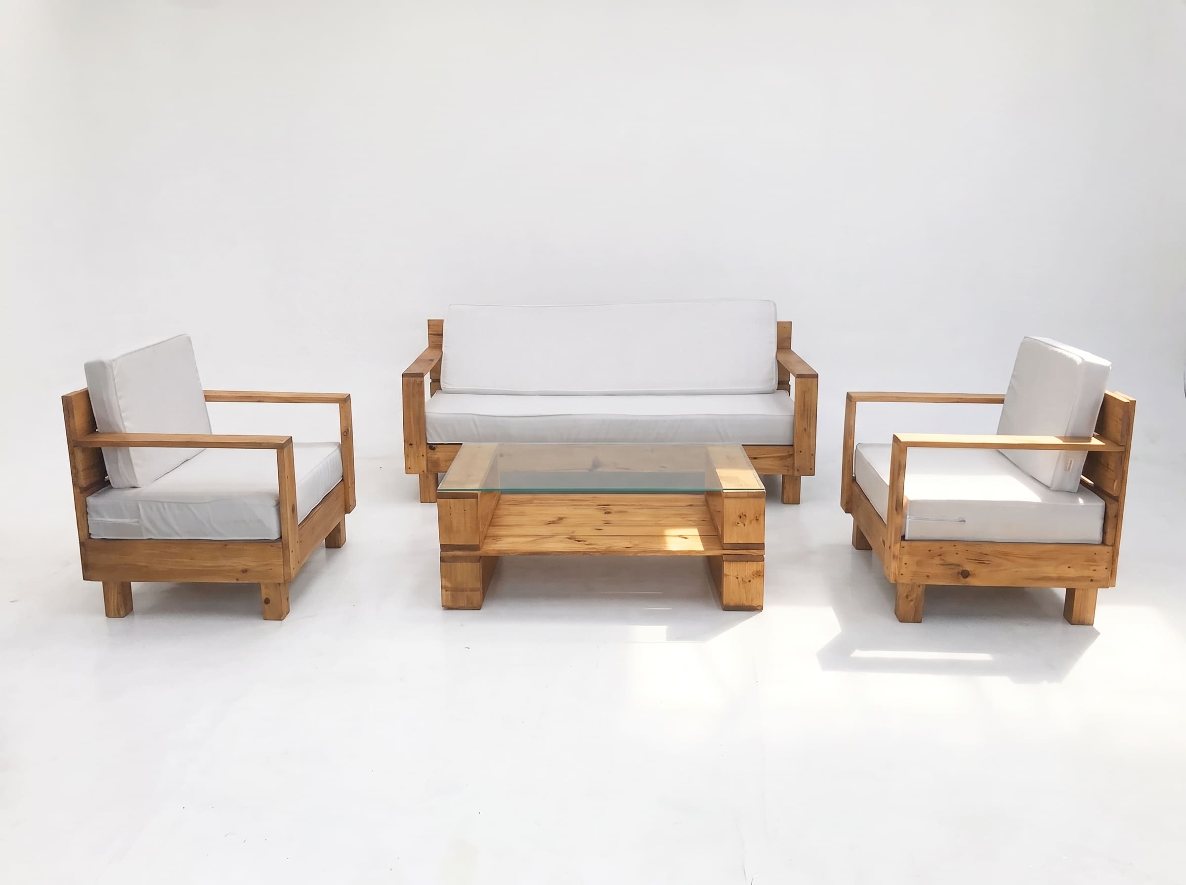 SET JUEGO TERRAZA MOVENDA MUEBLES ELEONORA 4 PERSONAS MESA MARRON - 6