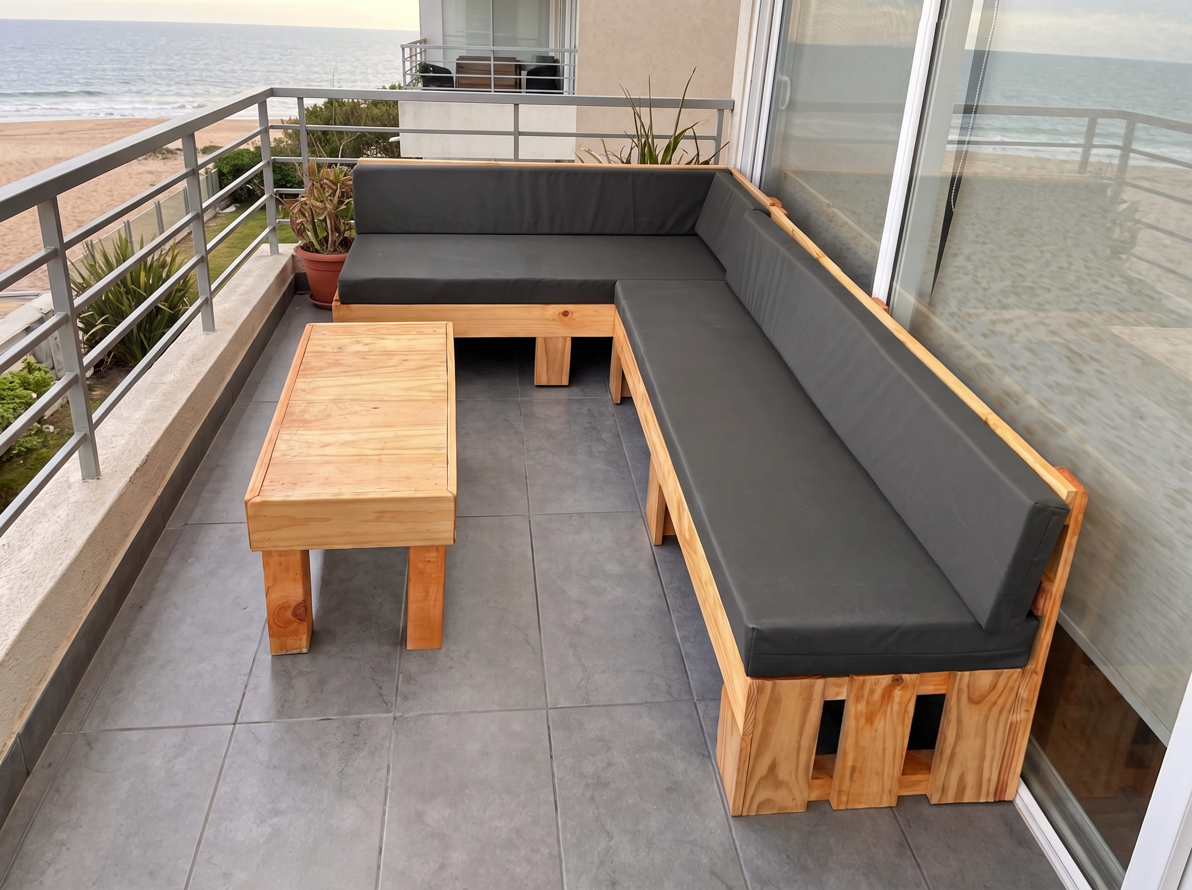 SET JUEGO TERRAZA MOVENDA MUEBLES MARTIN 5 PERSONAS MESA MARRON - 5