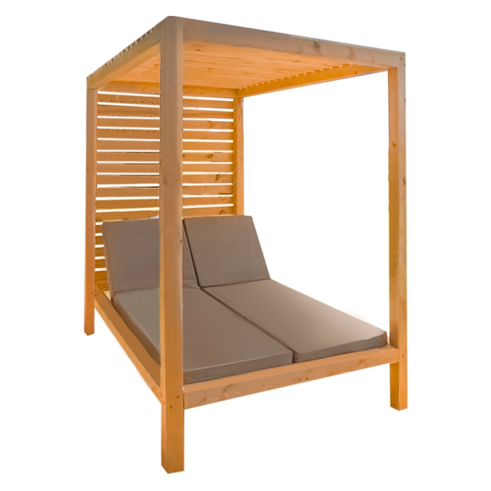 REPOSERA MOVENDA MUEBLES EMPERADOR MADERA PISCINA TECHO - 6