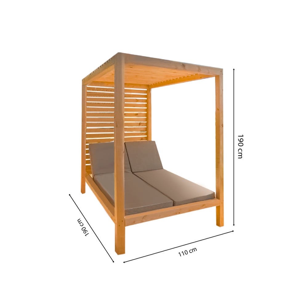 REPOSERA MOVENDA MUEBLES EMPERADOR MADERA PISCINA TECHO - 7