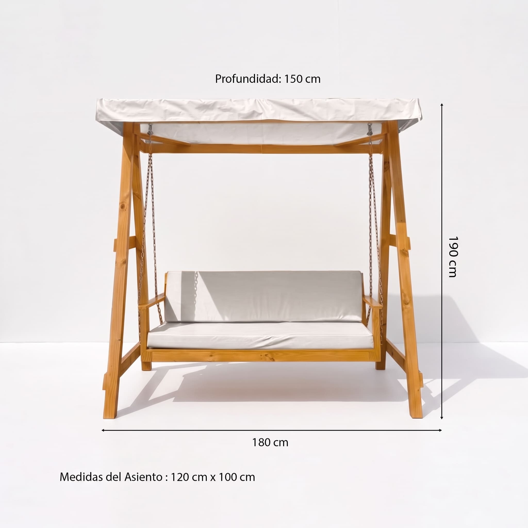COLUMPIO MOVENDA MUEBLES FIJI MADERA 2 PERSONAS - 5