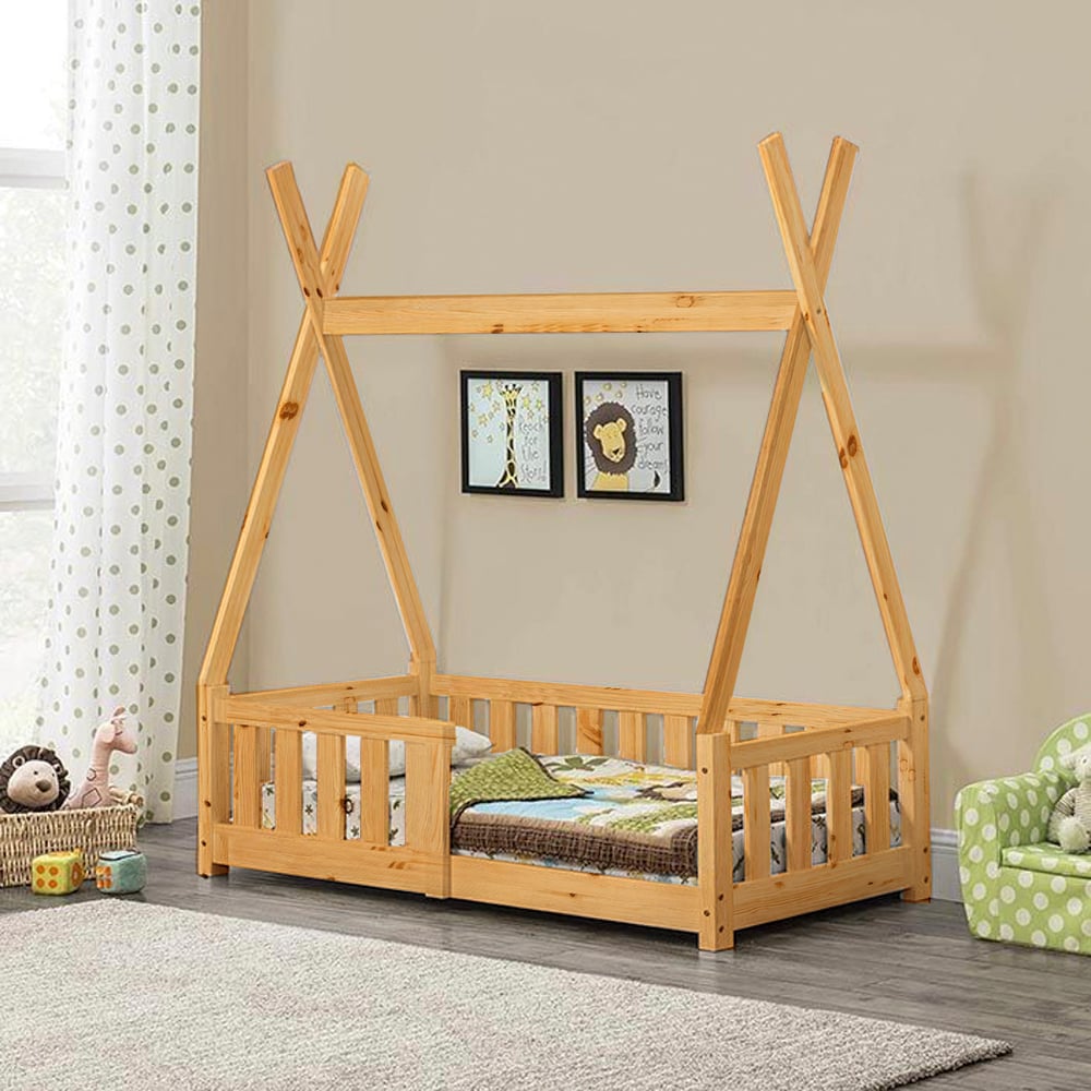 CAMA MOVENDA MUEBLES AMARU MADERA MONTESSORI PLAZA Y MEDIA - 4