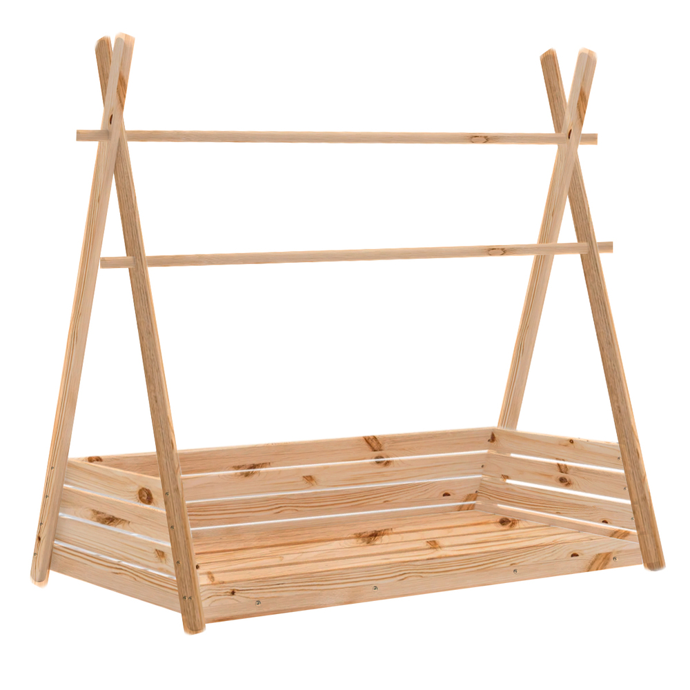 CAMA MOVENDA MUEBLES KUSI MADERA MONTESSORI PLAZA Y MEDIA - 4