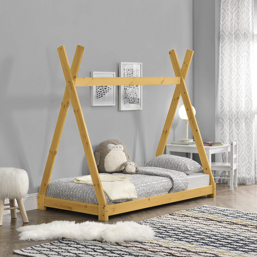 CAMA MOVENDA MUEBLES YURI MADERA MONTESSORI PLAZA Y MEDIA - 4