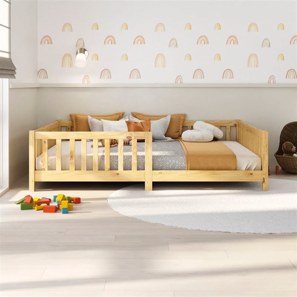 CAMA MONTESSORI DE MADERA MUNAY 2 PLAZAS MOVENDA - 2