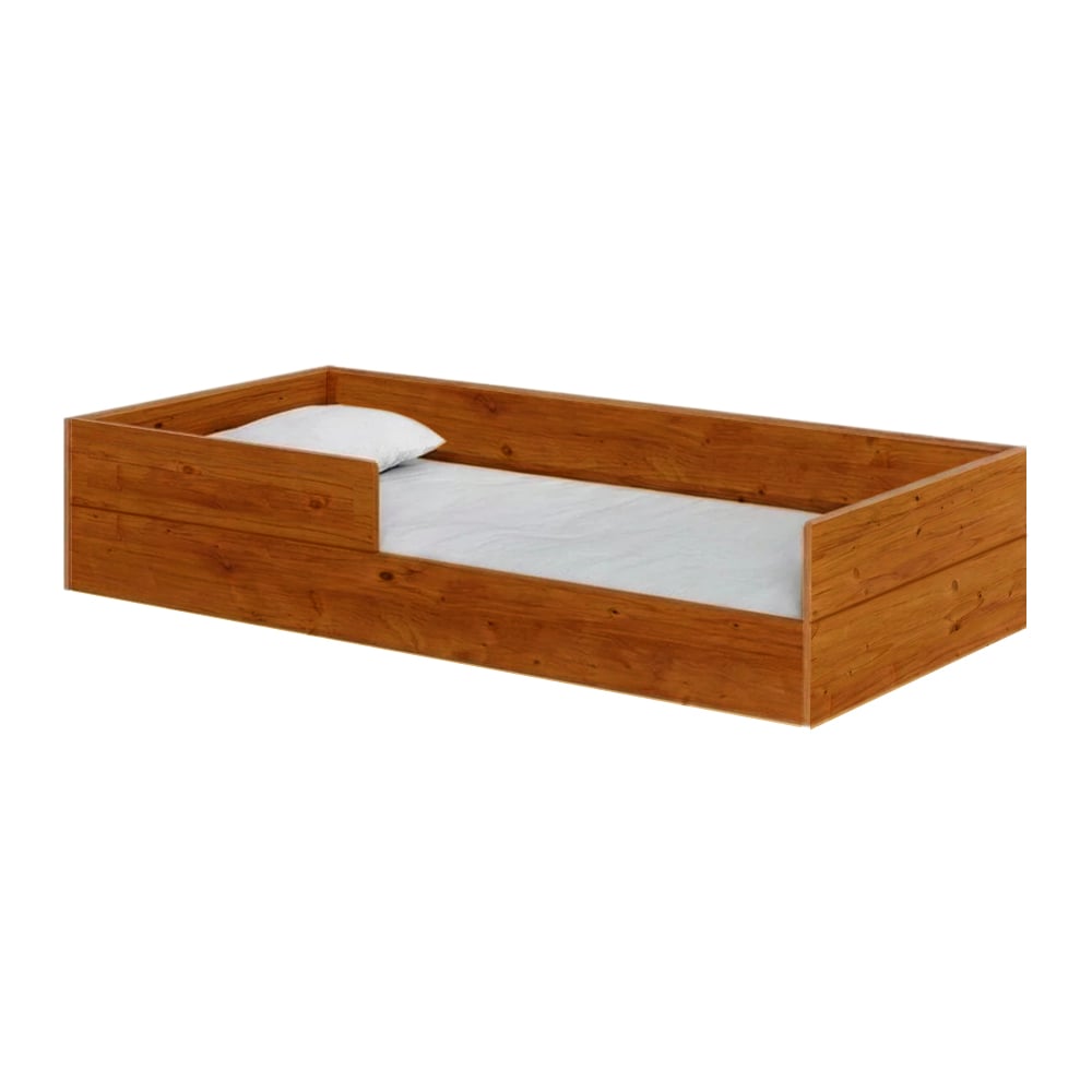 CAMA MONTESSORI DE MADERA RUNI PLAZA Y MEDIA CAOBA MOVENDA - 2