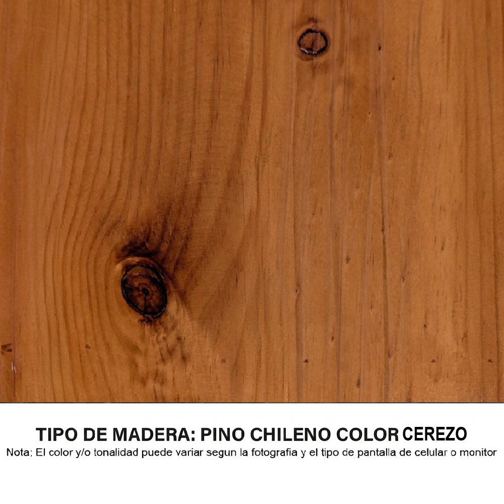 CAMA MONTESSORI DE MADERA RUNI PLAZA Y MEDIA CAOBA MOVENDA - 4
