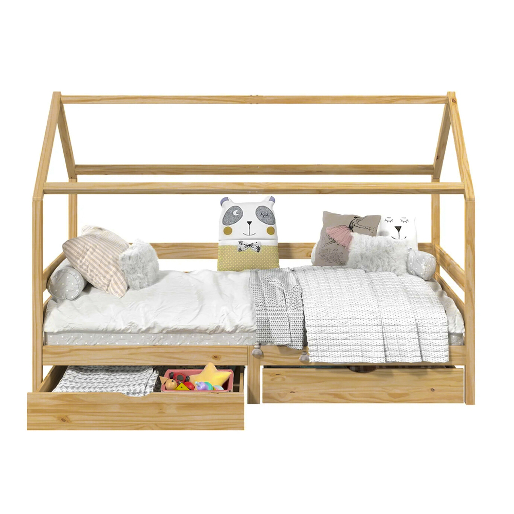 CAMA MONTESSORI SAMI PLAZA Y MEDIA CON CAJONES MOVENDA - 3