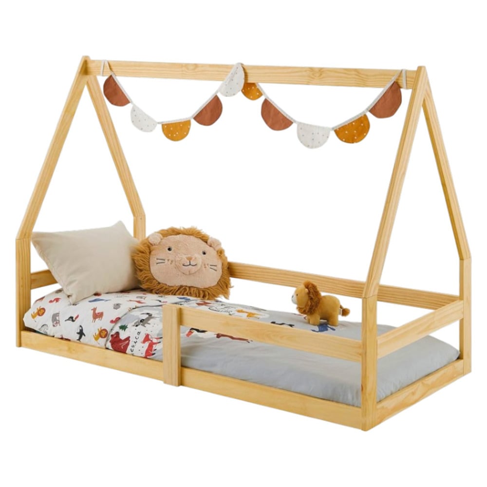 CAMA MONTESSORI DE MADERA TAMIA PLAZA Y MEDIA MOVENDA - 5
