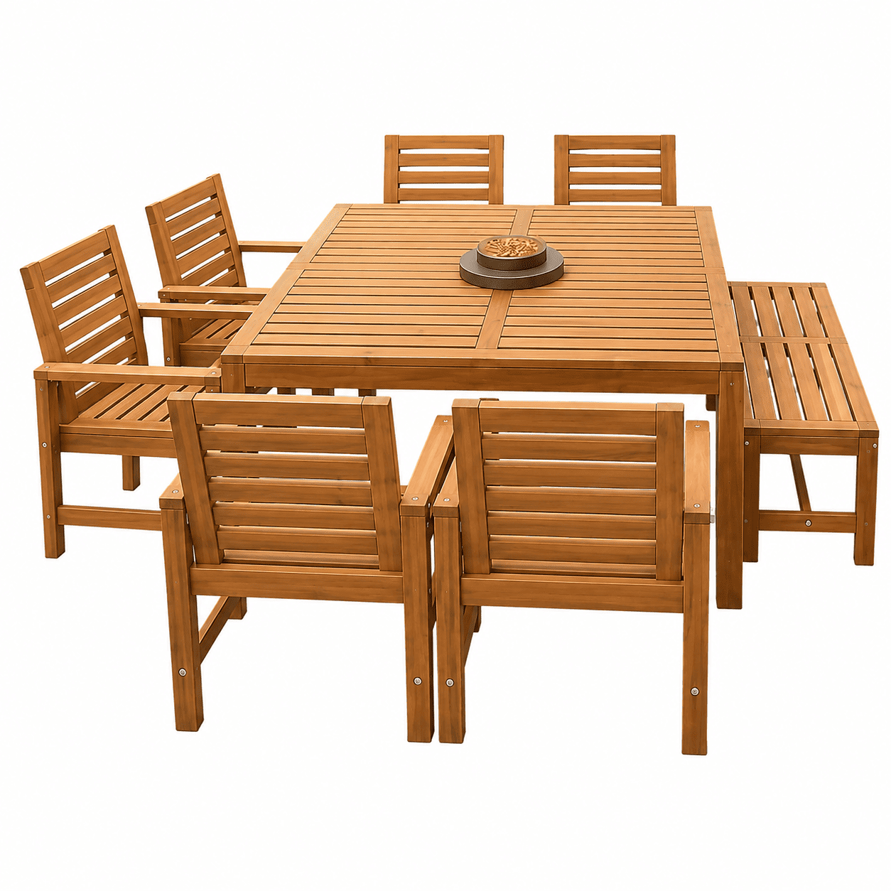 COMEDOR DE EXTERIOR DE MADERA AGUAZUL 8 PERSONAS MOVENDA - 4