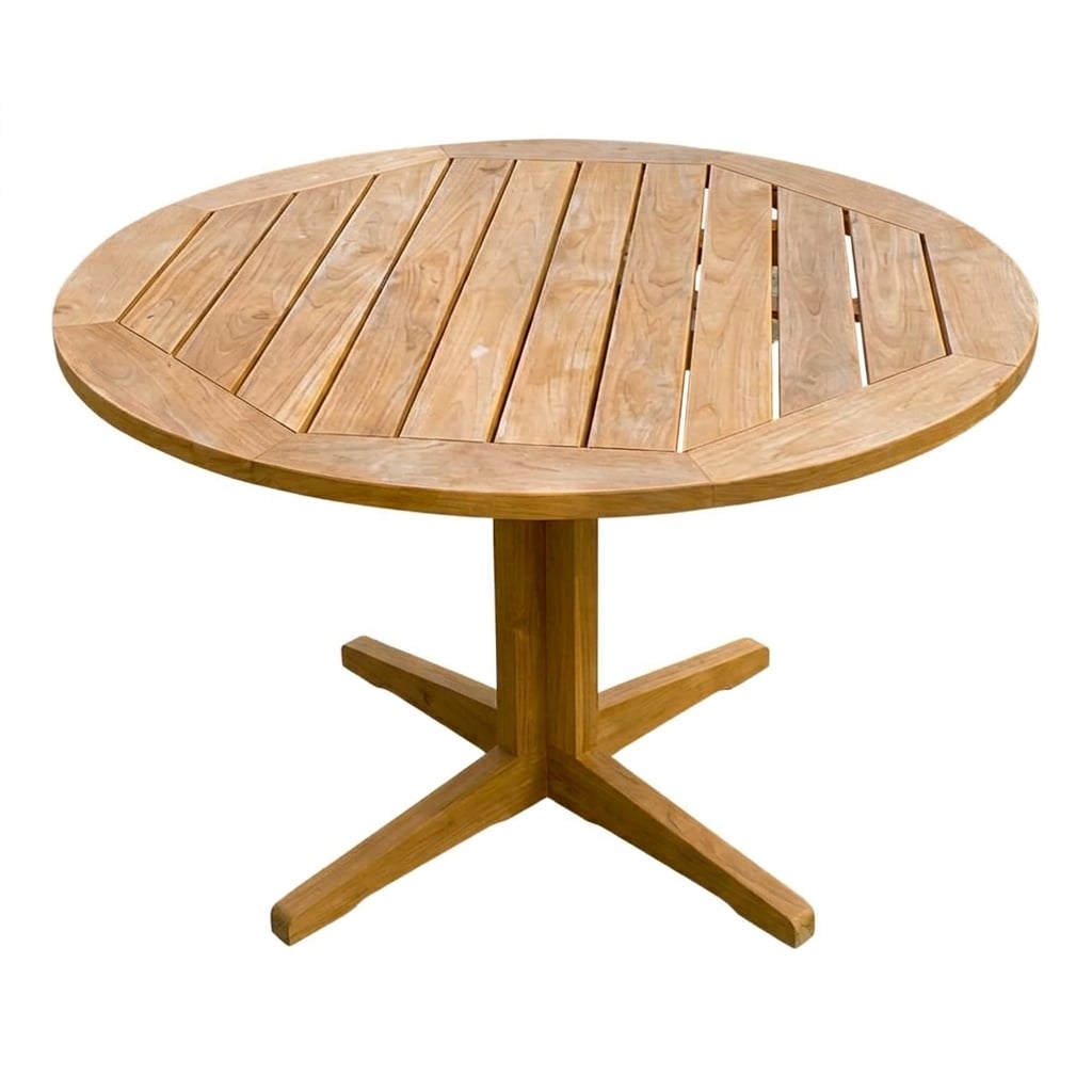 COMEDOR DE EXTERIOR DE MADERA REDONDO ARAUCA 5 PERSONAS MOVENDA - 5