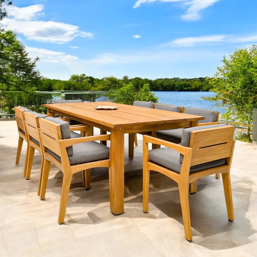 COMEDOR DE EXTERIOR DE MADERA ARMENIA 8 PERSONAS MOVENDA - 1