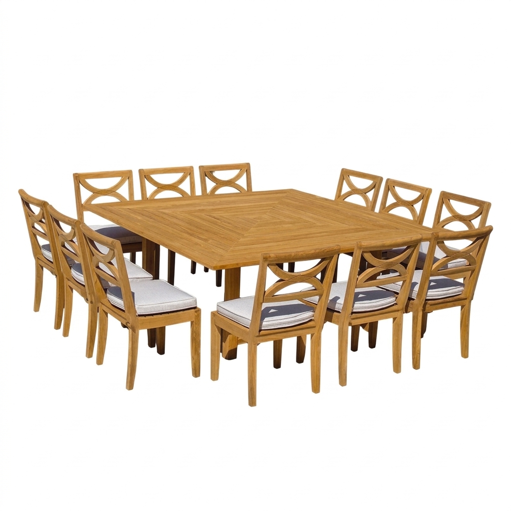 COMEDOR DE EXTERIOR DE MADERA CHIA 12 PERSONAS MOVENDA - 5