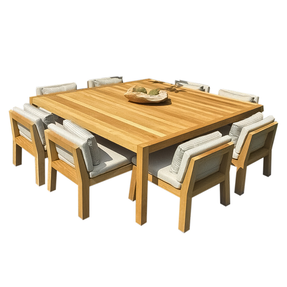 COMEDOR DE EXTERIOR DE MADERA PAMPLONA 8 PERSONAS MOVENDA - 2
