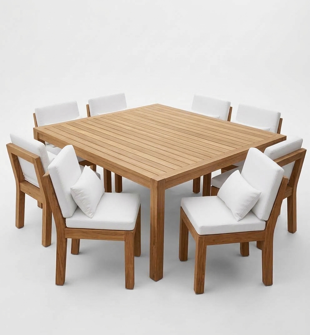 COMEDOR DE EXTERIOR DE MADERA PAMPLONA 8 PERSONAS MOVENDA - 8