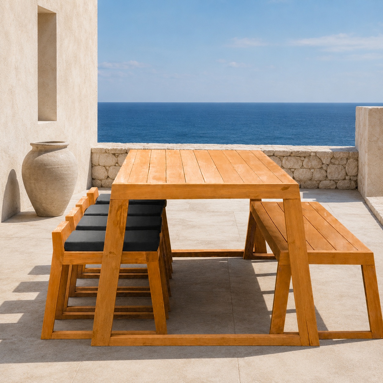COMEDOR DE EXTERIOR DE MADERA PEREIRA 8 PERSONAS MOVENDA - 2