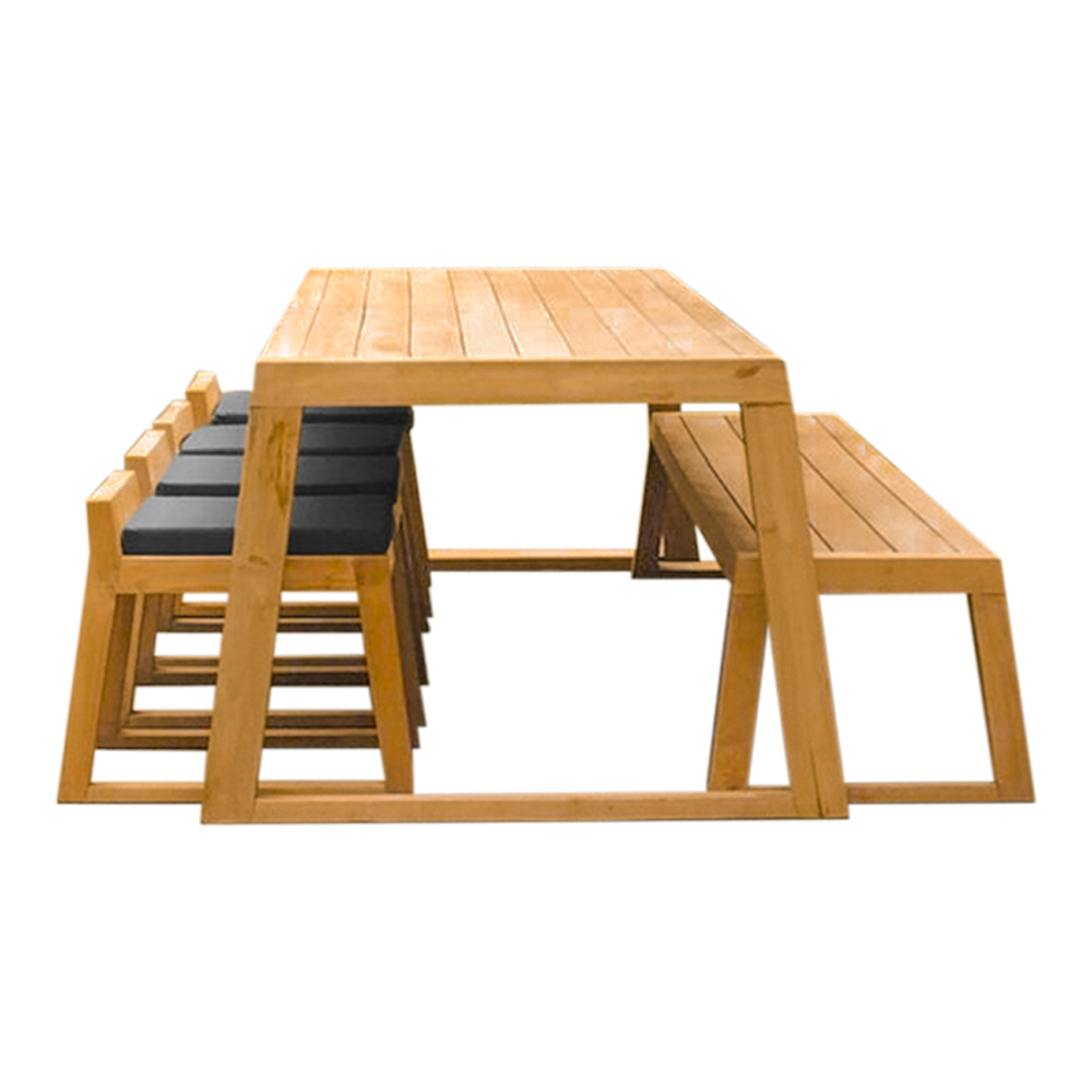 COMEDOR DE EXTERIOR DE MADERA PEREIRA 8 PERSONAS MOVENDA - 3