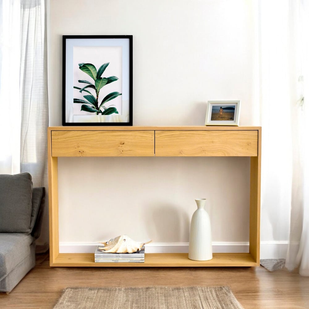 RECIBIDOR DE MADERA CON 2 CAJONES BEGONIA MOVENDA - 1