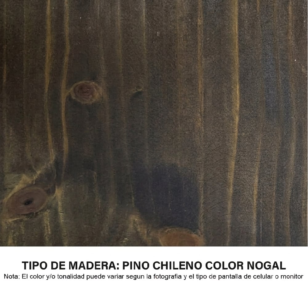 ROPERO DE MADERA ACAPULCO NOGAL MOVENDA - 4
