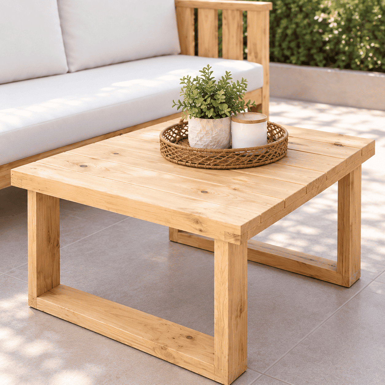 SOFÁ DE TERRAZA DE MADERA PARA 3 PERSONAS CANELA MOVENDA - 3