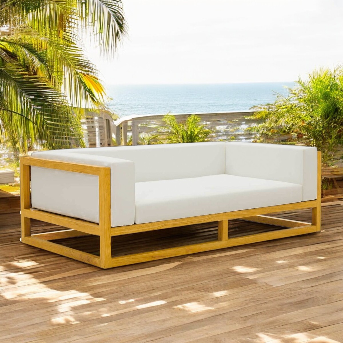 SOFÁ DE TERRAZA DE MADERA PARA 2 PERSONAS CÓNDOR MOVENDA - 1