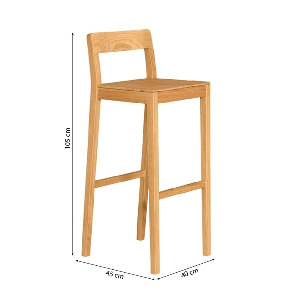 SILLA DE BAR CATANIA DE MADERA DE PINO MOVENDA - 6