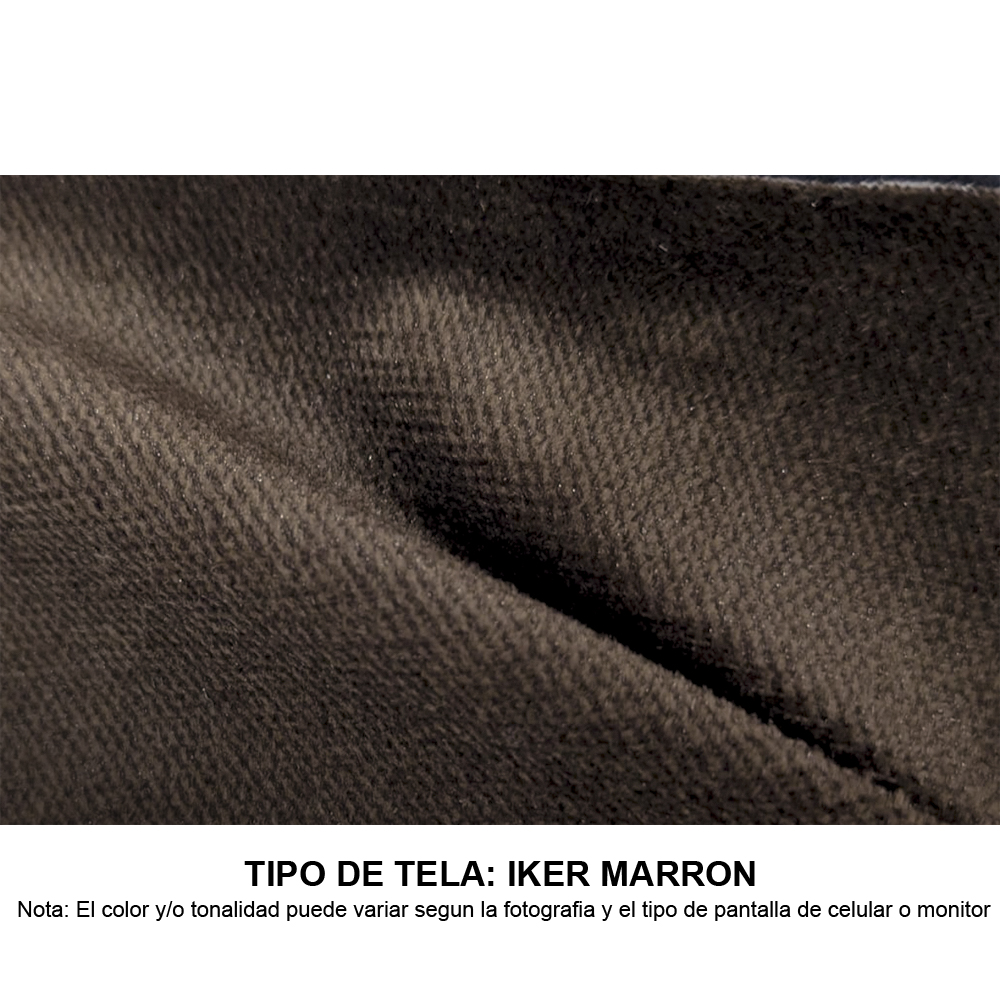 SOFÁ SECCIONAL BREMEN 4 CUERPOS + PUFF MARRON MOVENDA - 7
