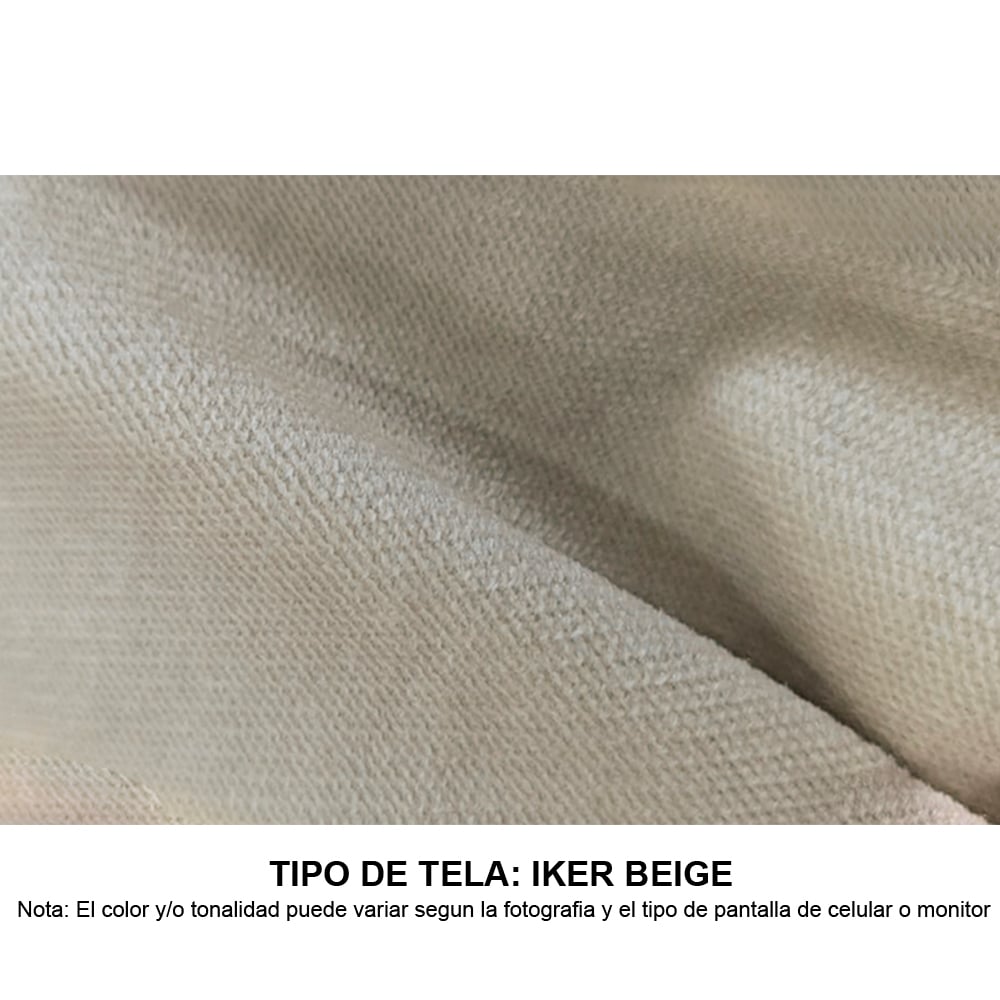 SOFÁ SECCIONAL BREMEN 4 CUERPOS CON PUFF BEIGE MOVENDA - 4