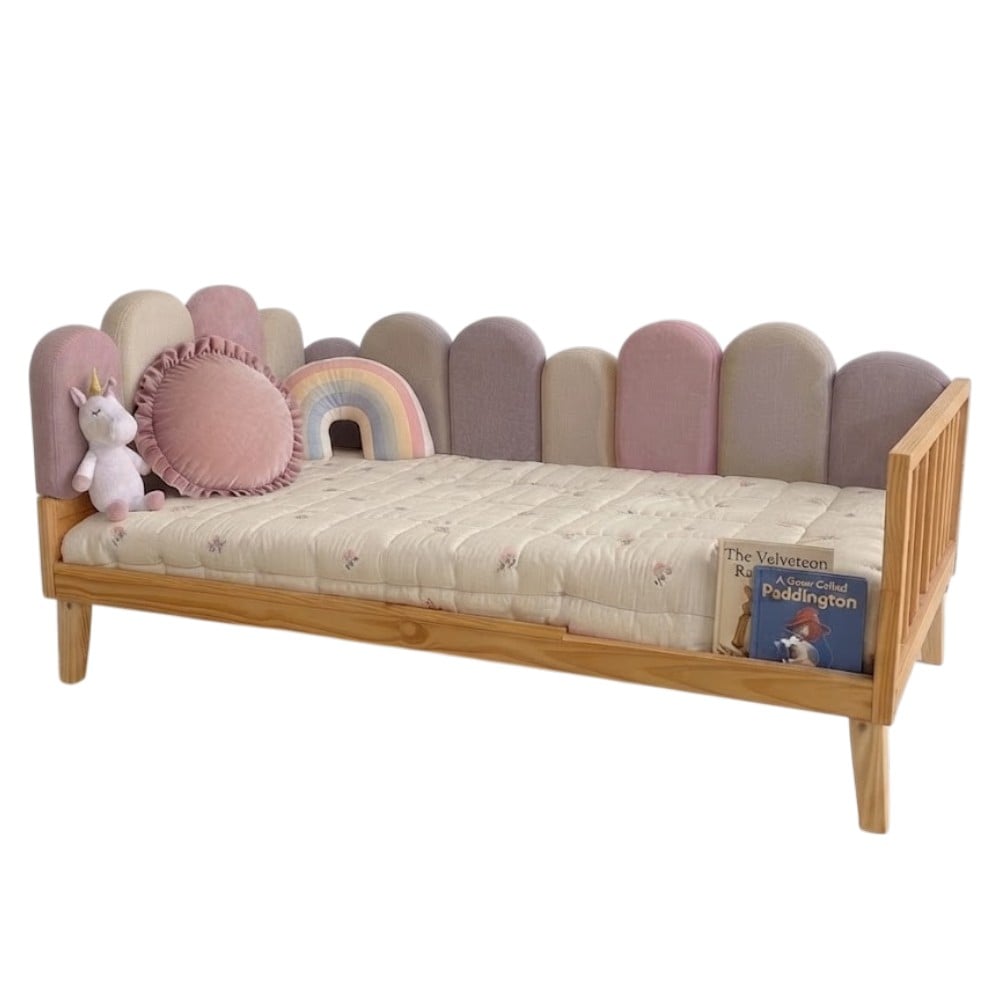 CAMA MONTESSORI EVOLUTIVA DE PLAZA Y MEDIA PONYVILLE ARCOÍRIS MOVENDA - 3