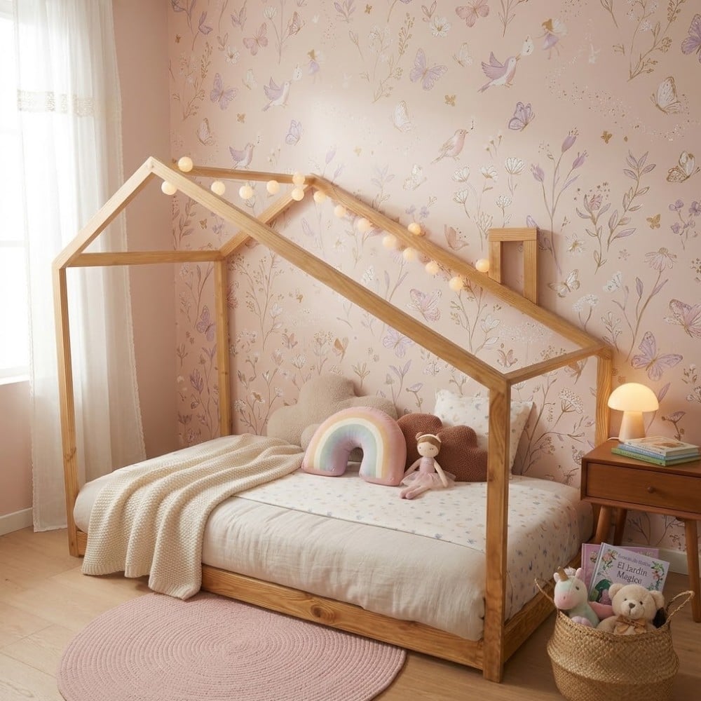 CAMA MONTESSORI KOYA DE MADERA 1.5 PLAZAS MOVENDA - 2