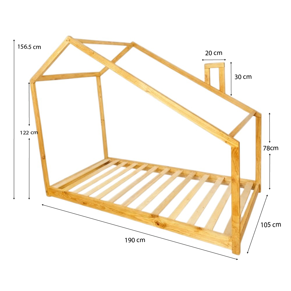 CAMA MONTESSORI KOYA DE MADERA 1.5 PLAZAS MOVENDA - 4