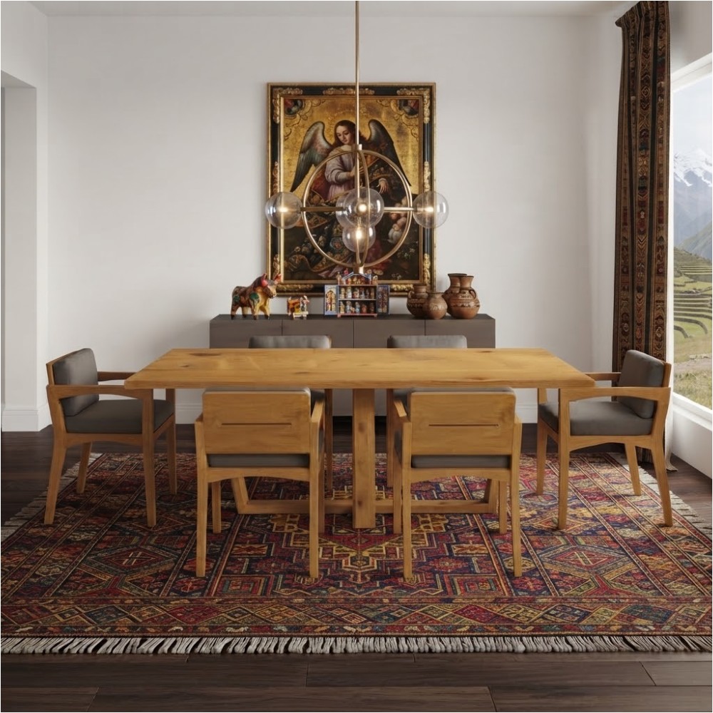 COMEDOR DE MADERA SAN ANDRÉS PARA 6 PERSONAS MOVENDA - 2