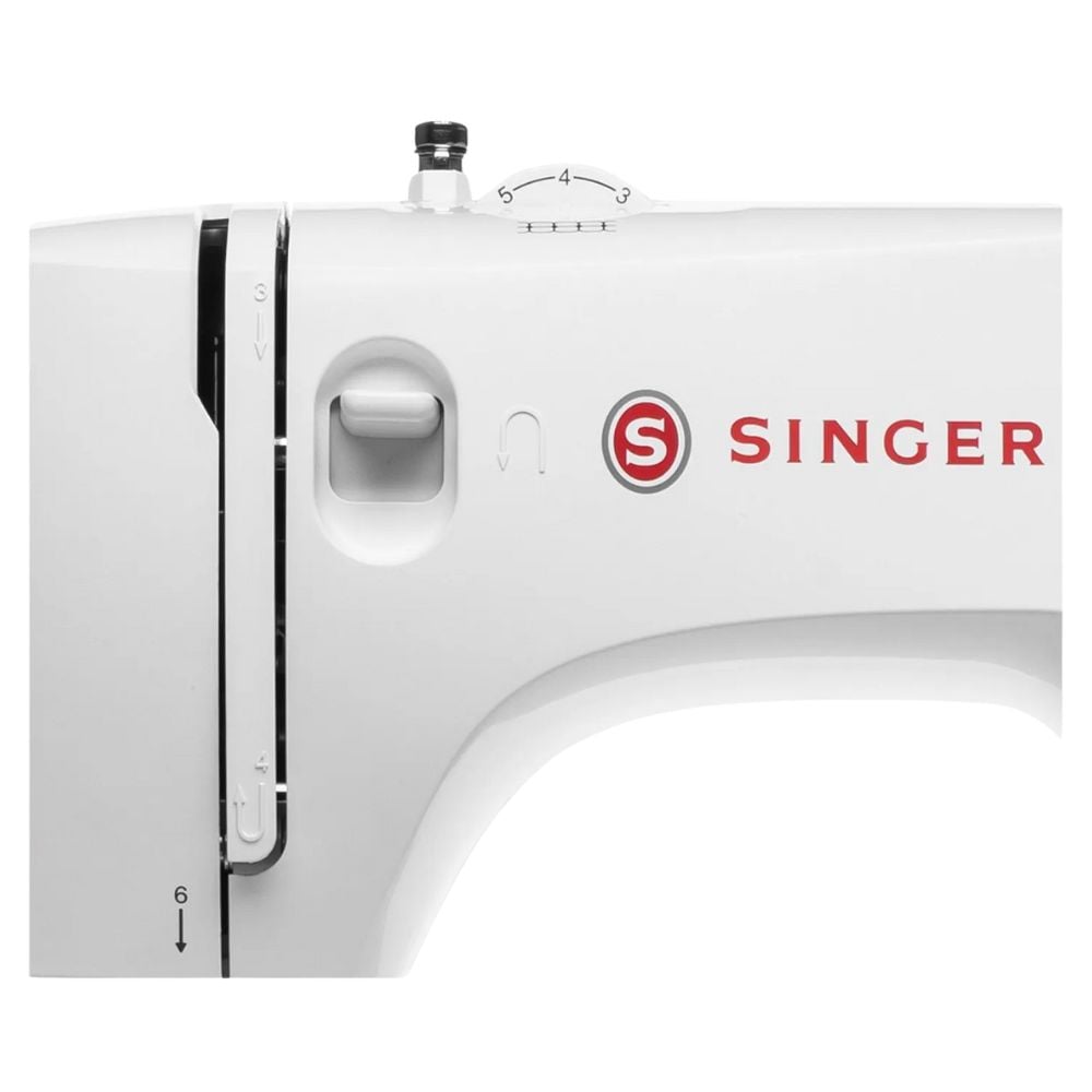 SINGER MÁQUINA DE COSER DOMÉSTICA M2605 19 PUNTADAS| COLOR BLANCO| ESTRUCTURA DE METAL| BOBINA DE METAL| ENHEBRADO AUTOMÁTICO. - 3