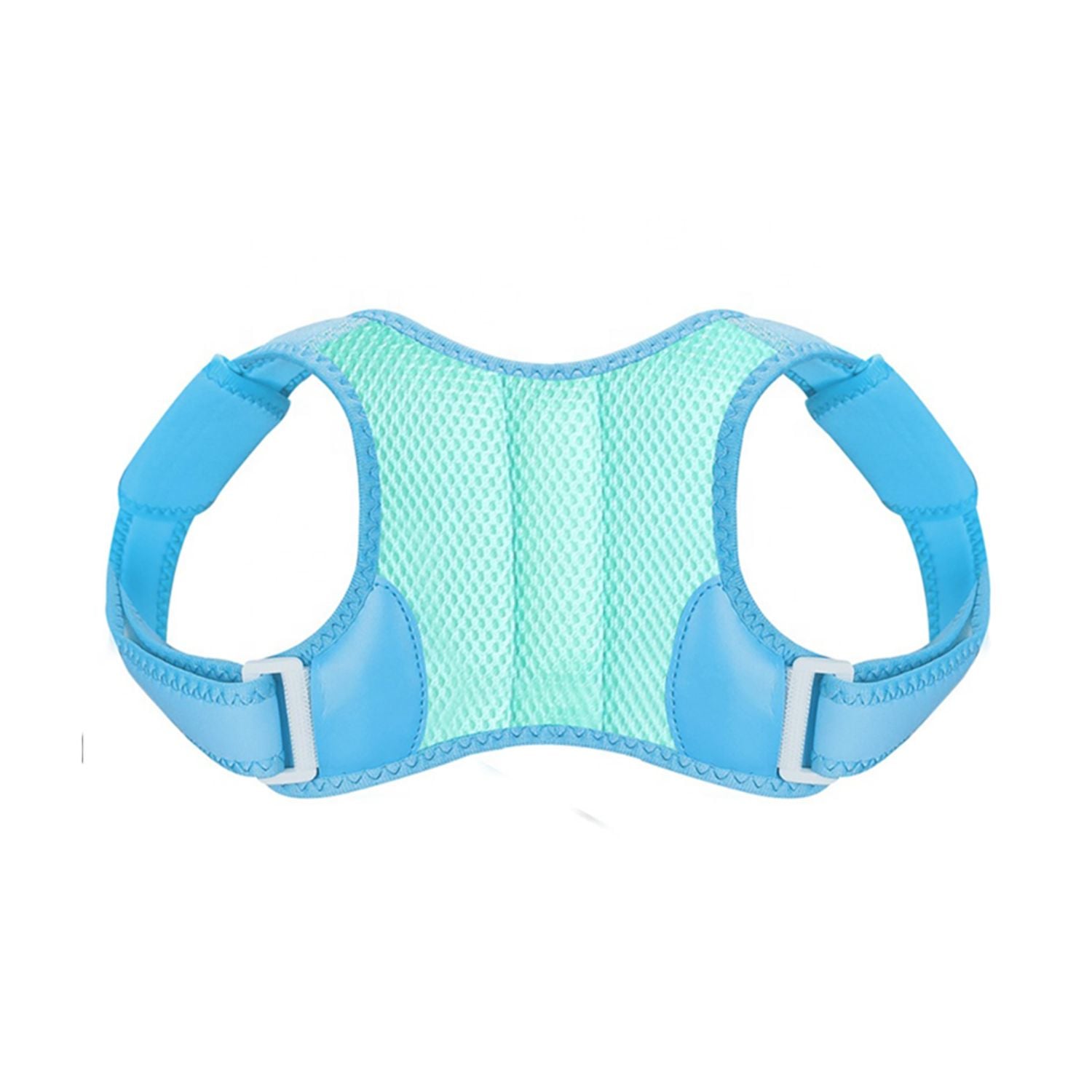 CORRECTOR DE POSTURA PARA NIÑOS Y NIÑAS COLOR CELESTE TALLA M - 1