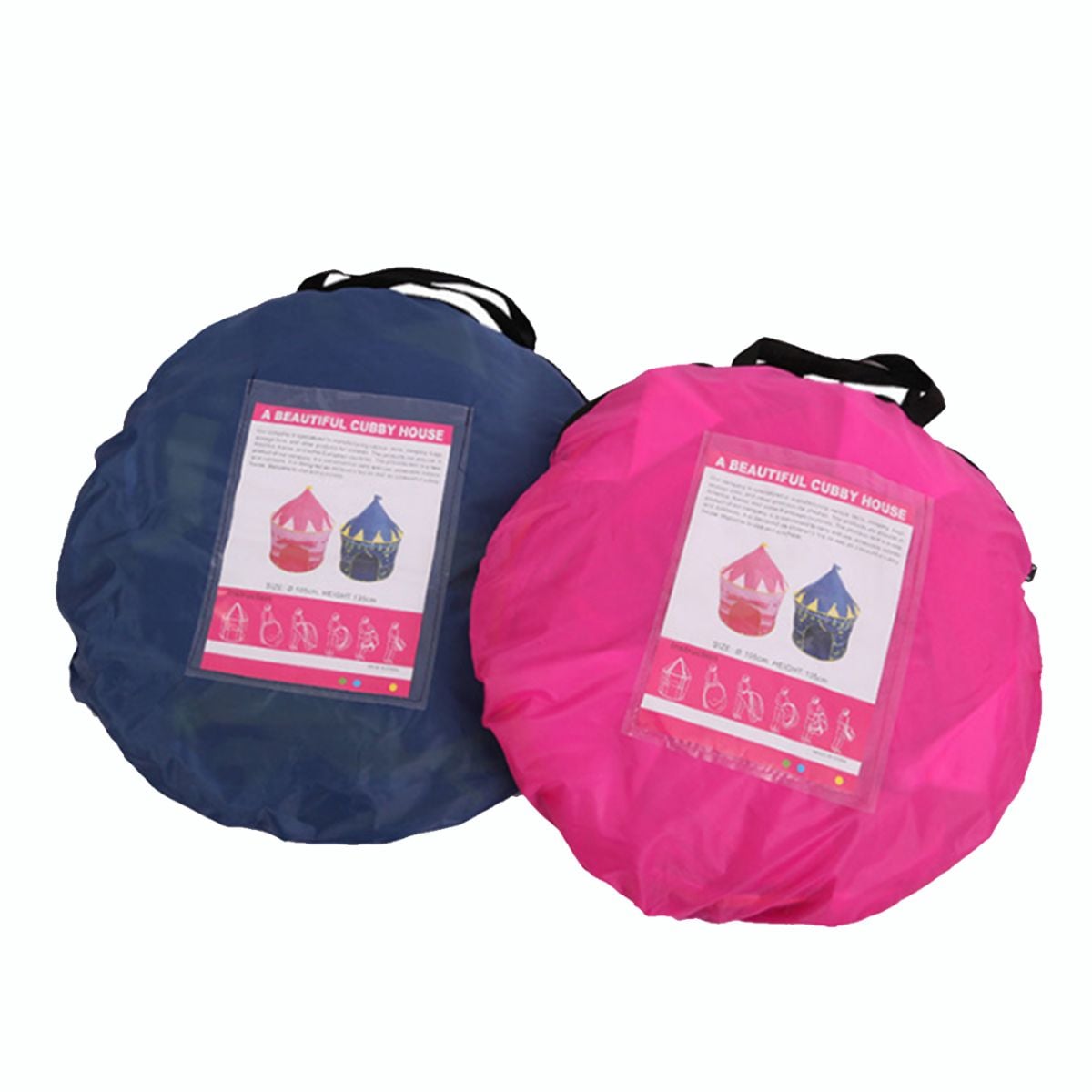 CARPA CASTILLO ARMABLE PARA NIÑA COLOR ROSADO - 3