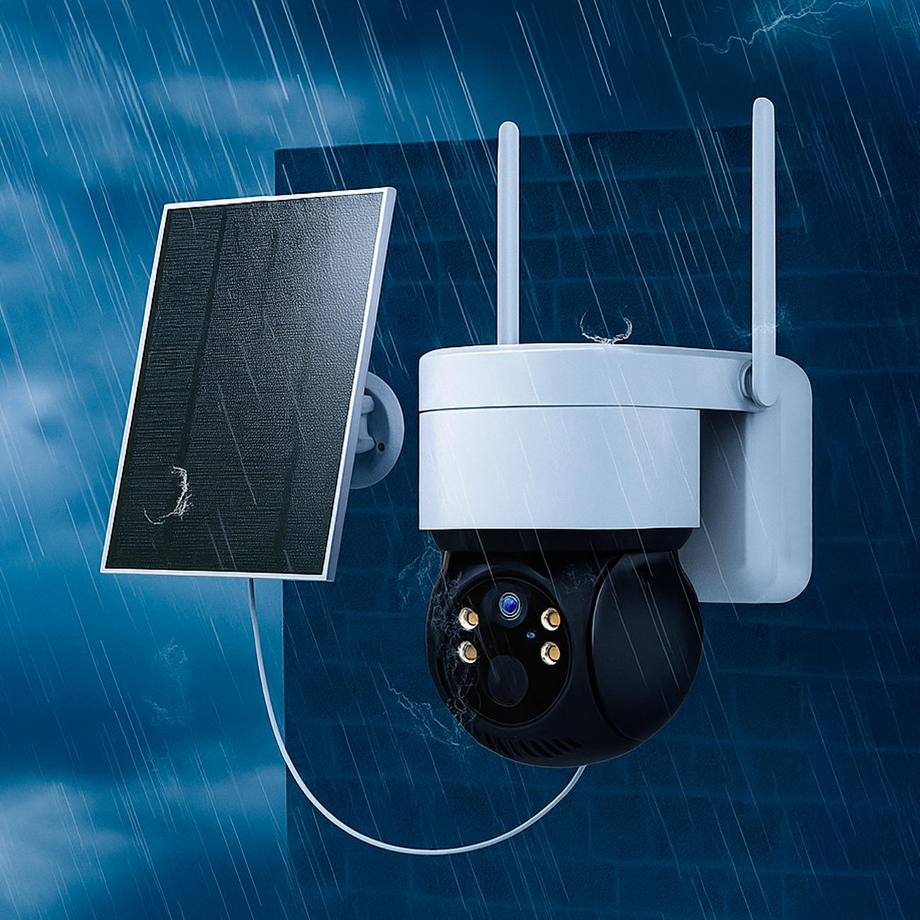 CAMARA IP SOLAR ULTRABYTE WIFI BATERIA RECARGABLE VISION NOCTURNA Q6 - 5
