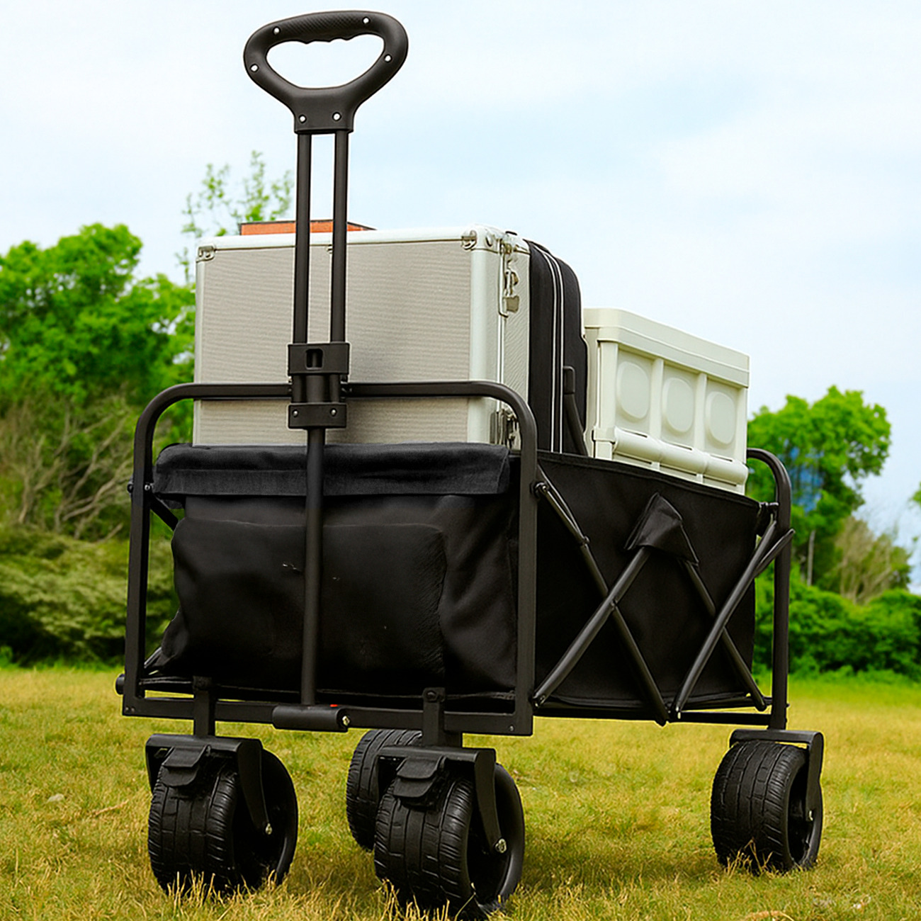 CARRITO PLEGABLE CON MESA PARA COMPRAS PARA LLEVAR DE TODO 220KG - 6