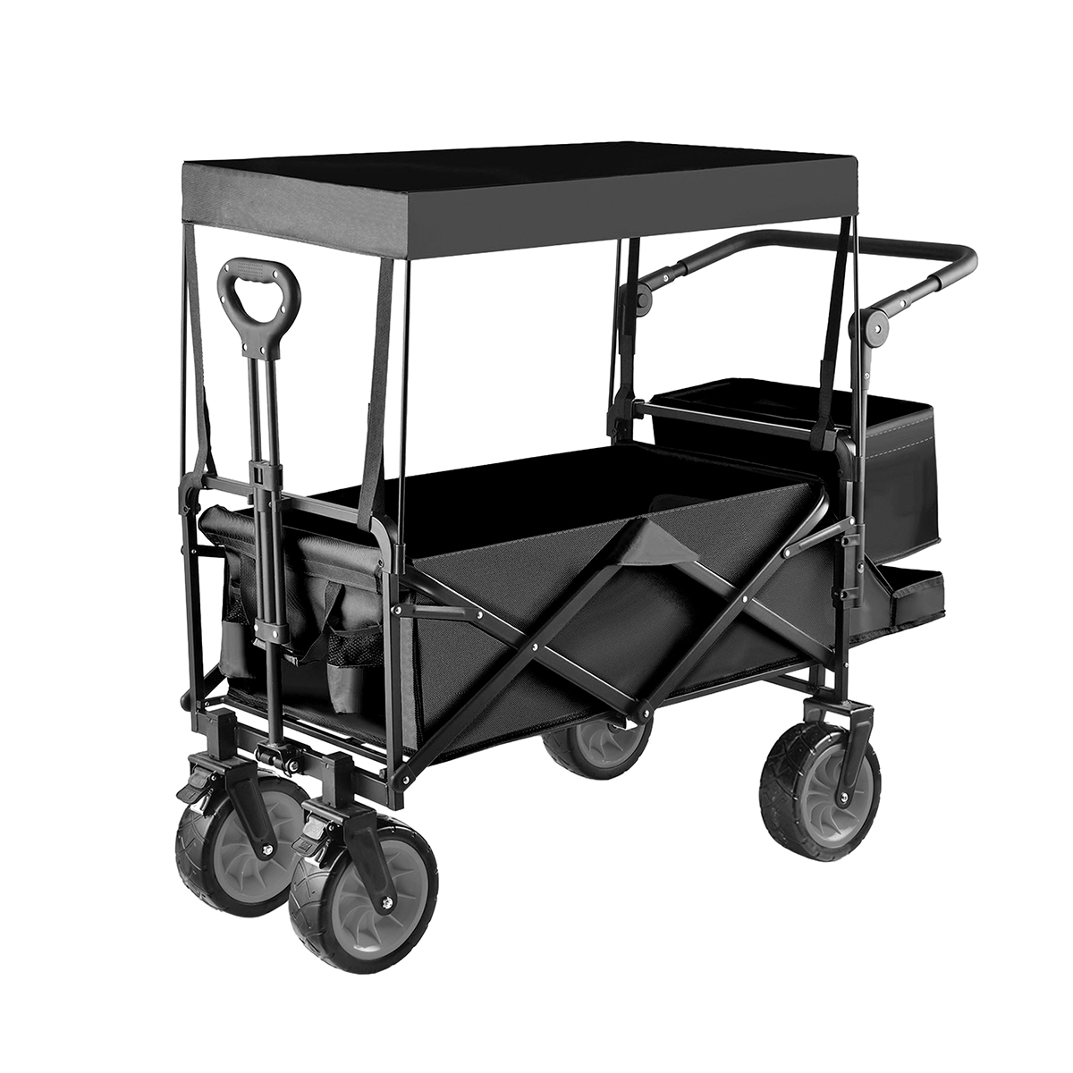 CARRITO PLEGABLE CON TAPASOL PARA COMPRAS PARA LLEVAR DE TODO 220KG - 1