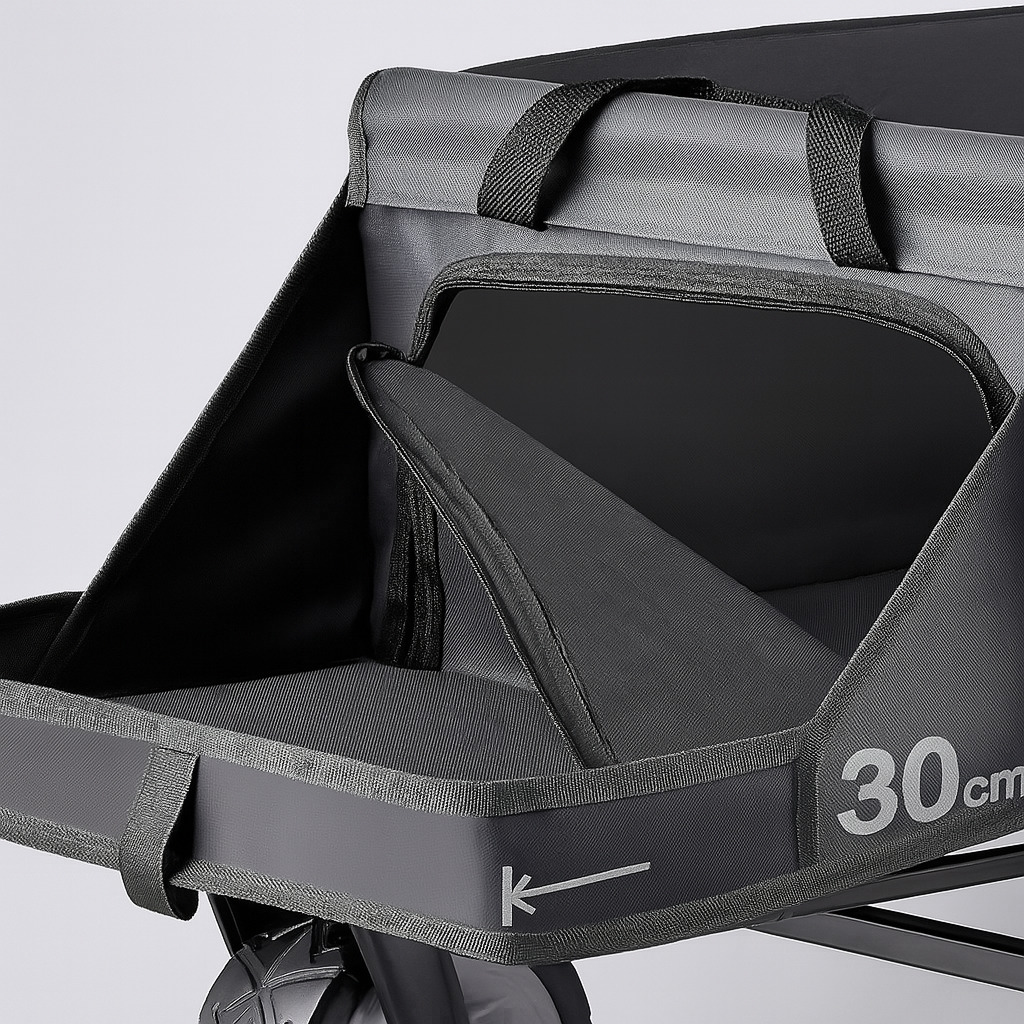 CARRITO PLEGABLE CON TAPASOL PARA COMPRAS PARA LLEVAR DE TODO 220KG - 4
