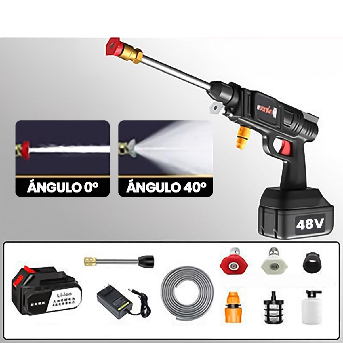 PISTOLA DE AGUA   INALAMBRICA - HIDROLAVADORA CON BATERÍA RECARGABLE 120V REALES - 5