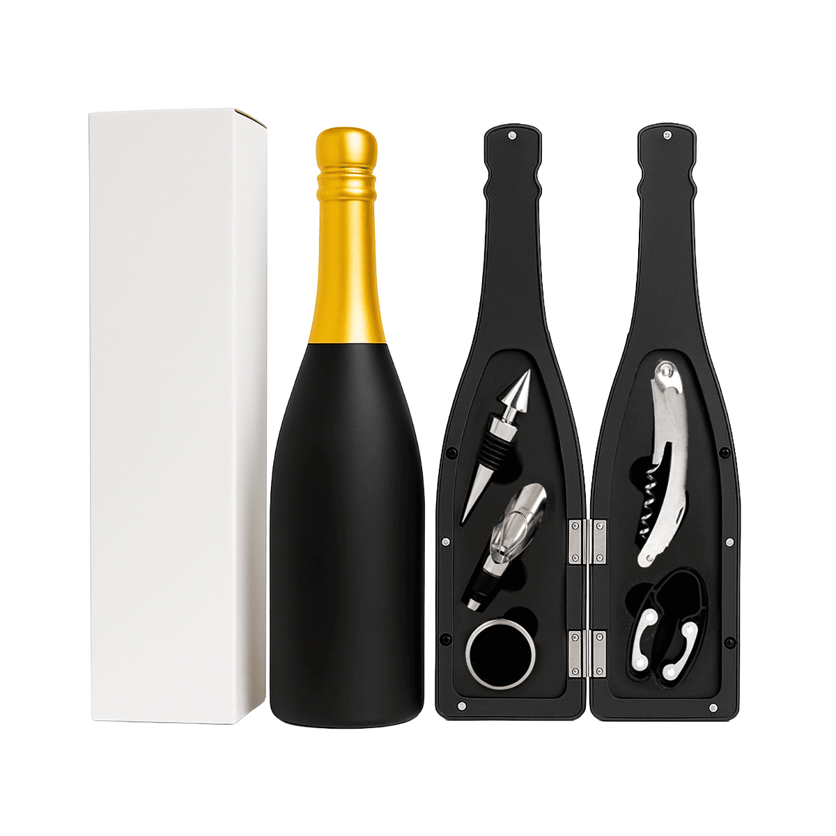 SET PARA BOTELLAS DE VINO -  5 ACCESORIOS - 6